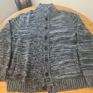 Heavy Lambs Wool Cardigan Sweater